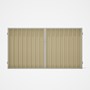 Good Neighbour® Superdek® Double Gate Standard .32 BMT 1.8m High Sheet: Primrose, Frame: Off White