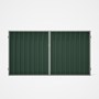 Good Neighbour® Superdek® Double Gate Standard .32 BMT 1.8m High Sheet: Rivergum, Frame: Gull Grey