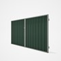 Good Neighbour® Superdek® Double Gate Standard .32 BMT 1.8m High Sheet: Rivergum, Frame: Gull Grey