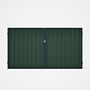 Good Neighbour® Superdek® Double Gate Standard .32 BMT 1.8m High Sheet: Rivergum, Frame: Mountain Bl