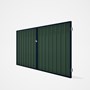 Good Neighbour® Superdek® Double Gate Standard .32 BMT 1.8m High Sheet: Rivergum, Frame: Mountain Bl