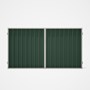 Good Neighbour® Superdek® Double Gate Standard .32 BMT 1.8m High Sheet: Rivergum, Frame: Off White