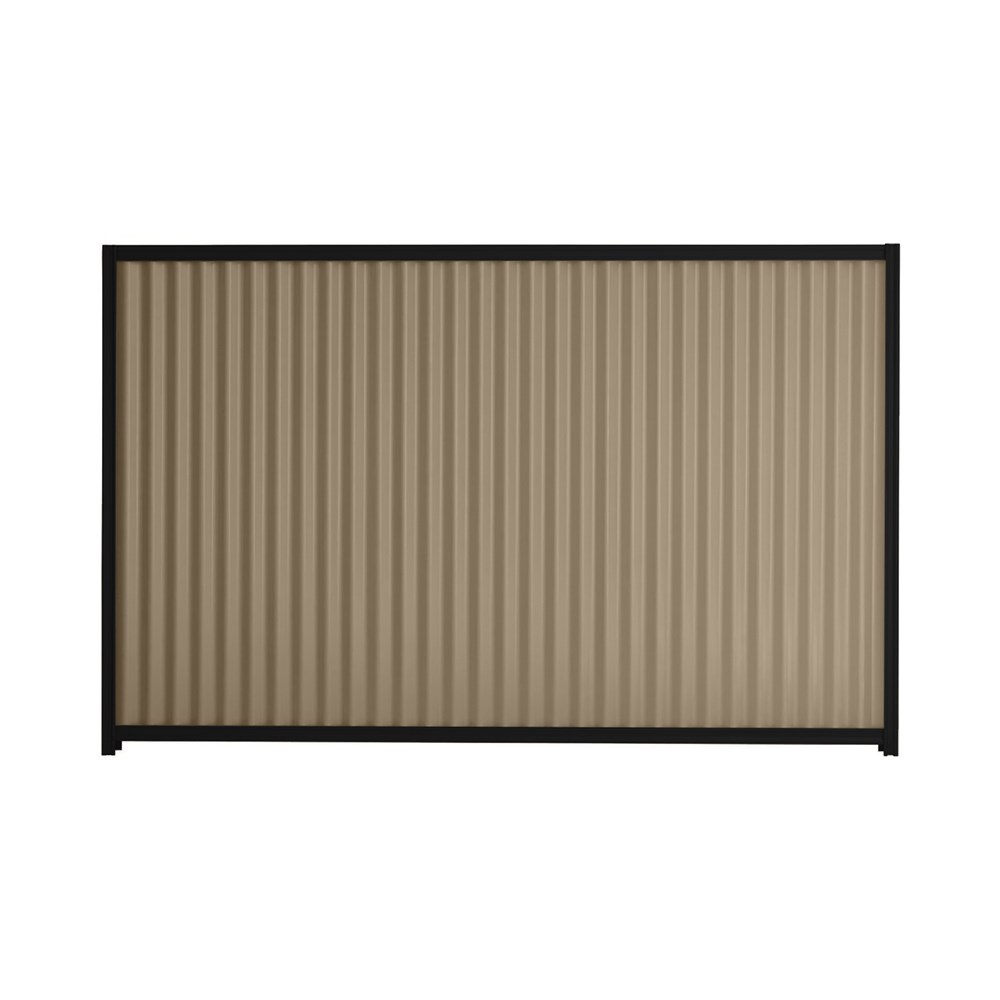 Good Neighbour® CGI 1200mm High Fence Panel Sheet: Beige, Post/Track: Ebony