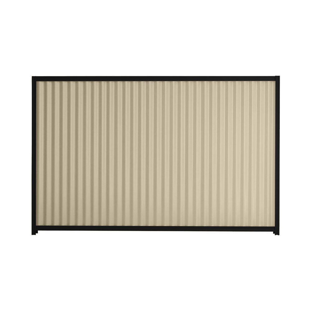 Good Neighbour® CGI 1200mm High Fence Panel Sheet: Merino, Post/Track: Ebony