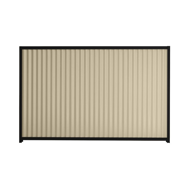 Good Neighbour® CGI 1200mm High Fence Panel Sheet: Merino, Post/Track: Ebony