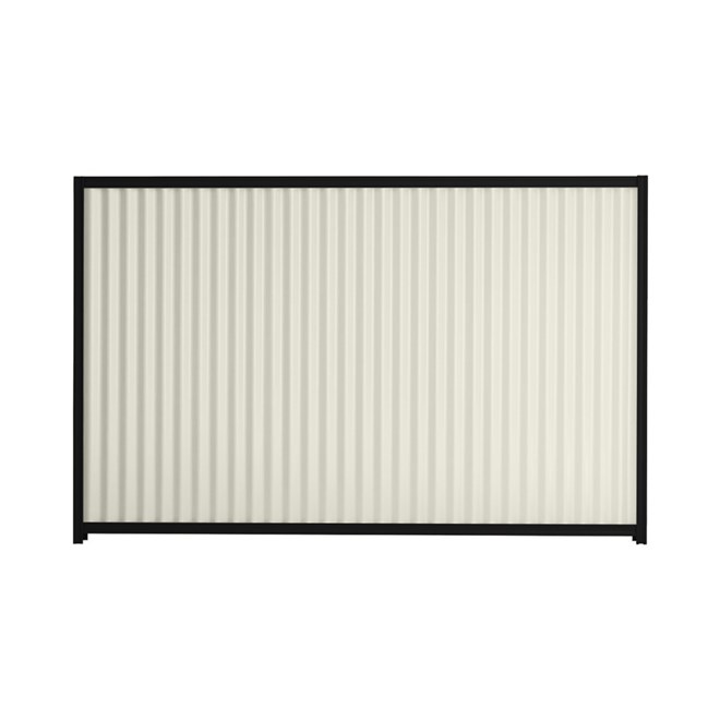 Good Neighbour® CGI 1200mm High Fence Panel Sheet: Off White, Post/Track: Ebony
