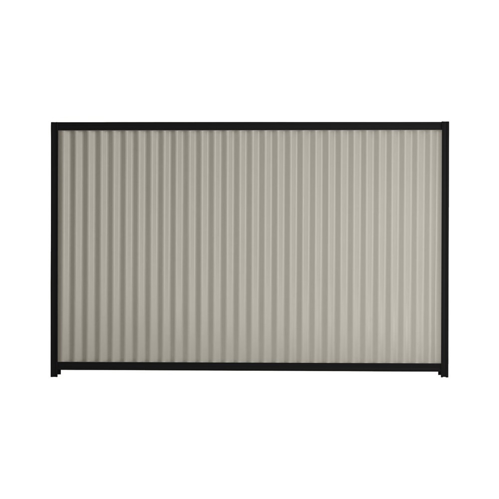 Good Neighbour® CGI 1500mm High Fence Panel Sheet: Birch, Post/Track: Ebony