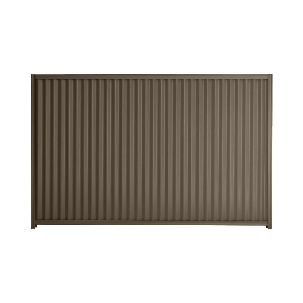 Good Neighbour® CGI 1500mm High Fence Panel Sheet: Banyan Brown, Post/Track: Banyan Brown
