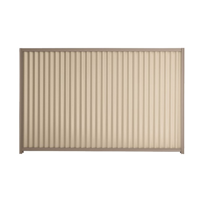 Good Neighbour CGI 1500mm High Fence Panel Sheet: Merino, Post/Track: Beige