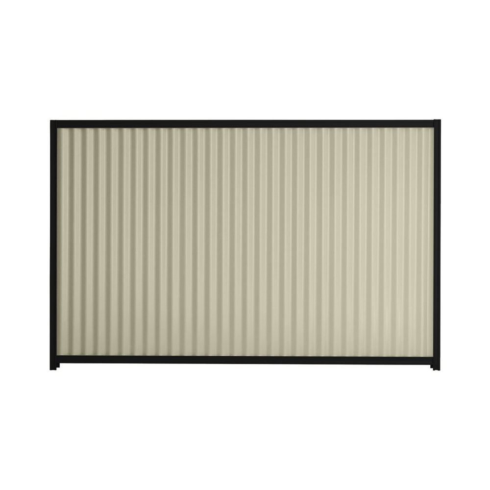 Good Neighbour® CGI 1500mm High Fence Panel Sheet: Moss Vale Sand, Post/Track: Ebony