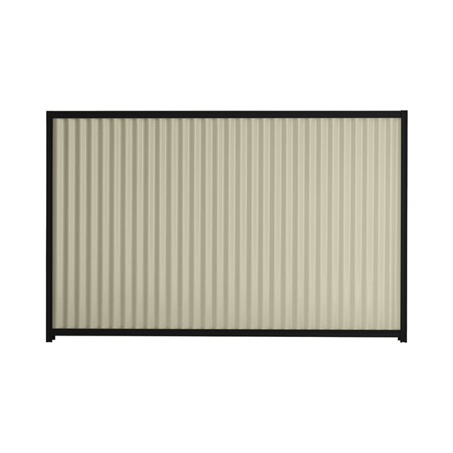 Good Neighbour® CGI 1500mm High Fence Panel Sheet: Moss Vale Sand, Post/Track: Ebony