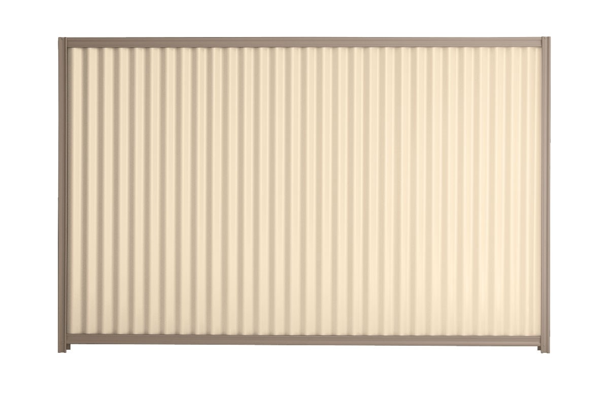 Good Neighbour CGI 1500mm High Fence Panel Sheet: Primrose, Post/Track: Beige