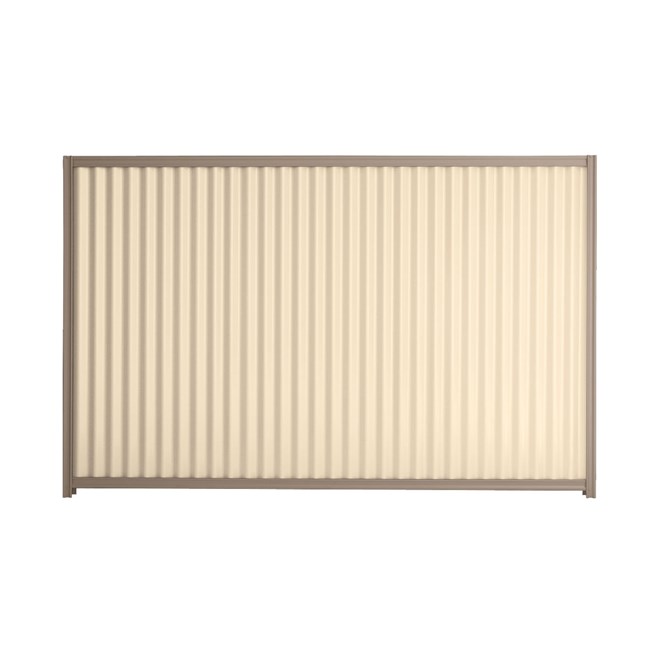Good Neighbour CGI 1500mm High Fence Panel Sheet: Primrose, Post/Track: Beige