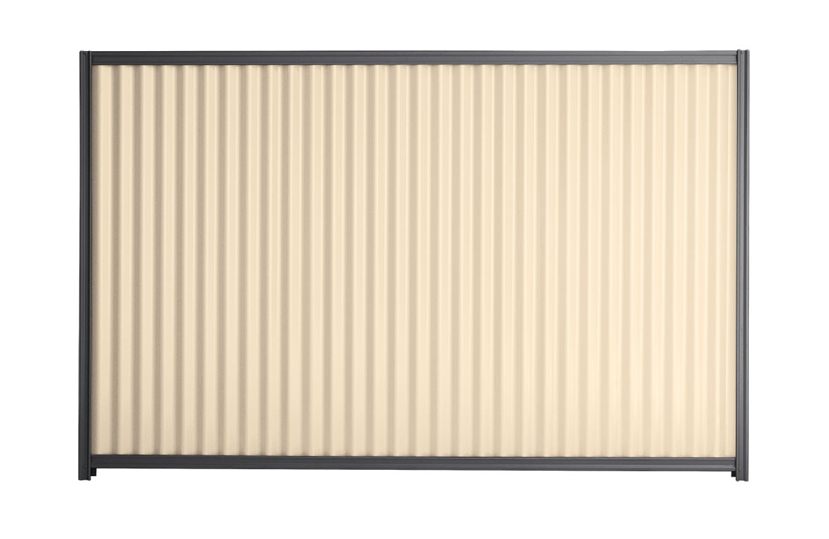 Good Neighbour CGI 1500mm High Fence Panel Sheet: Primrose, Post/Track: Gun Metal Grey