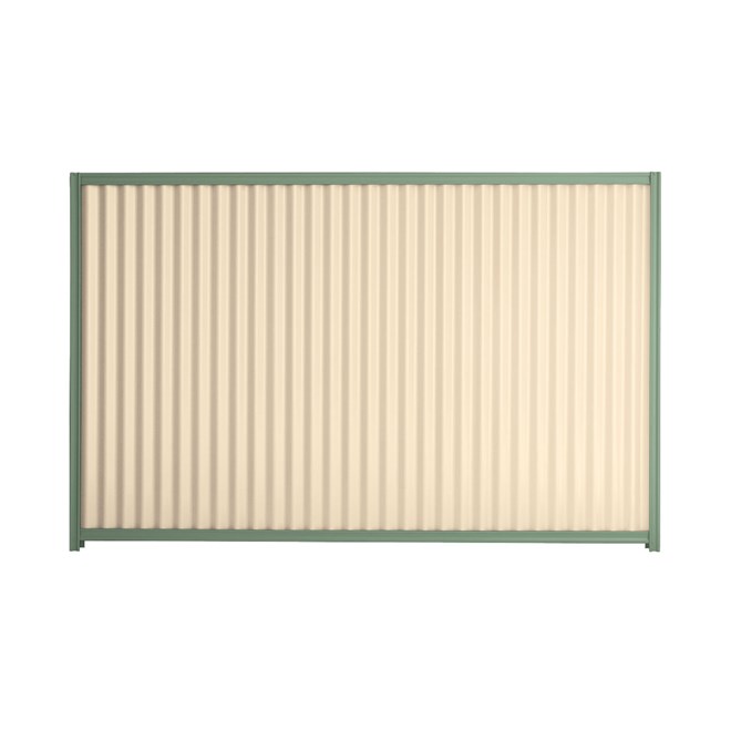 Good Neighbour CGI 1500mm High Fence Panel Sheet: Primrose, Post/Track: Mist Green