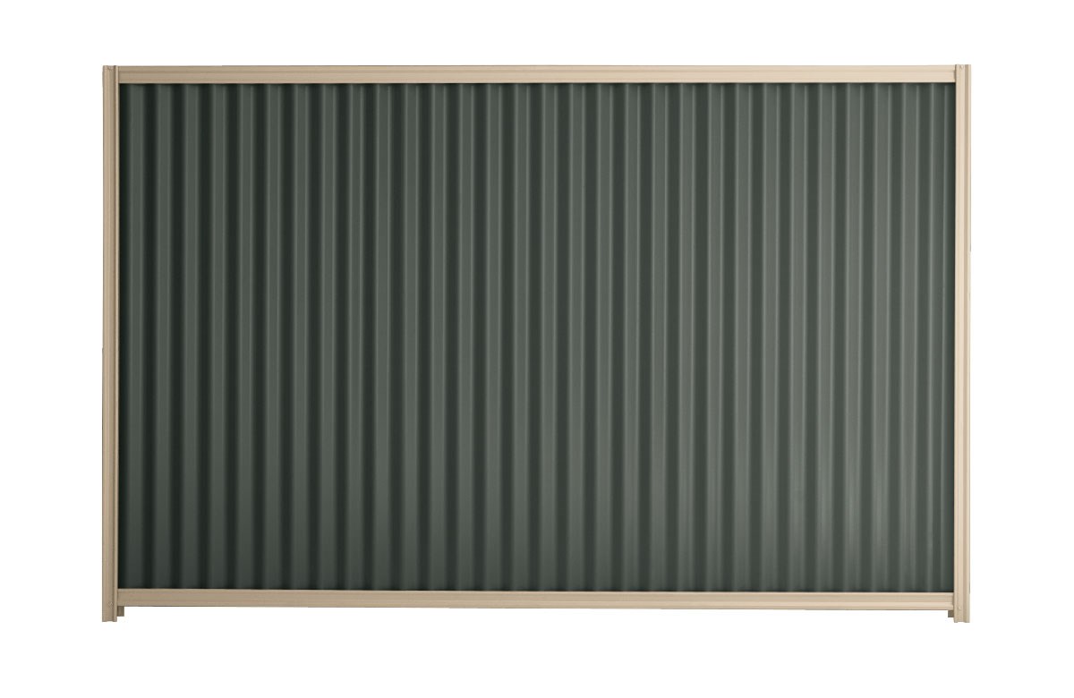 Good Neighbour CGI 1500mm High Fence Panel Sheet: Slate Grey, Post/Track: Merino
