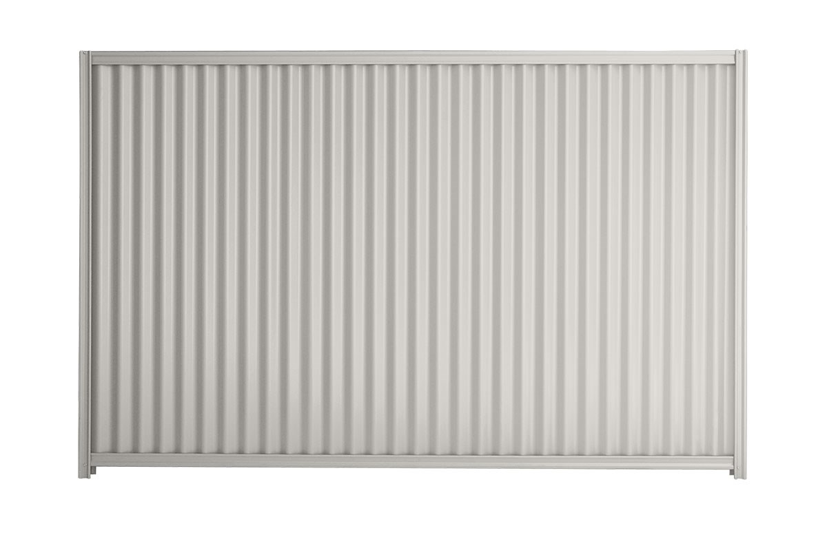 Good Neighbour CGI 1800mm High Fence Panel Sheet: Gull Grey, Post/Track: Gull Grey