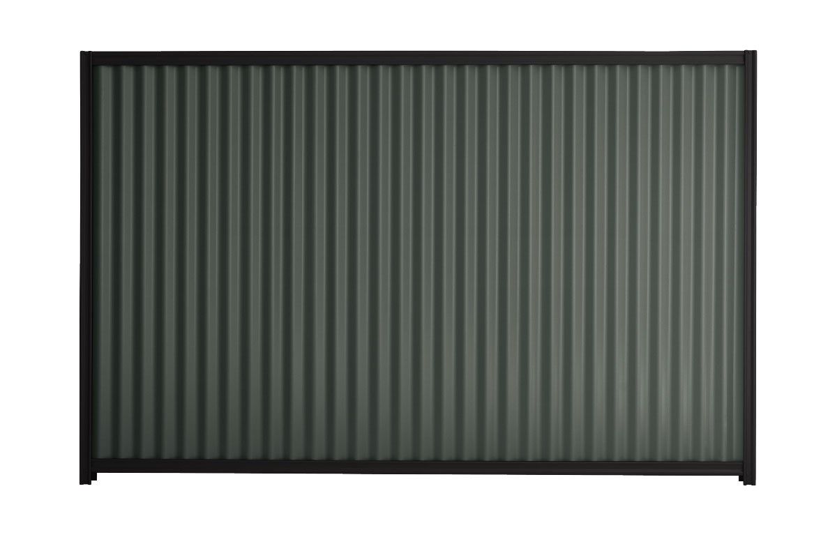 Good Neighbour CGI 1800mm High Fence Panel Sheet: Slate Grey, Post/Track: Ebony