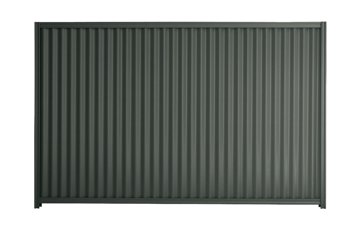 Good Neighbour CGI 1800mm High Fence Panel Sheet: Slate Grey, Post/Track: Beige
