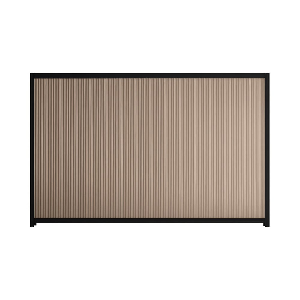 Good Neighbour® CGI Mini 1500mm High Fence Panel Sheet: Beige, Post/Track: Ebony