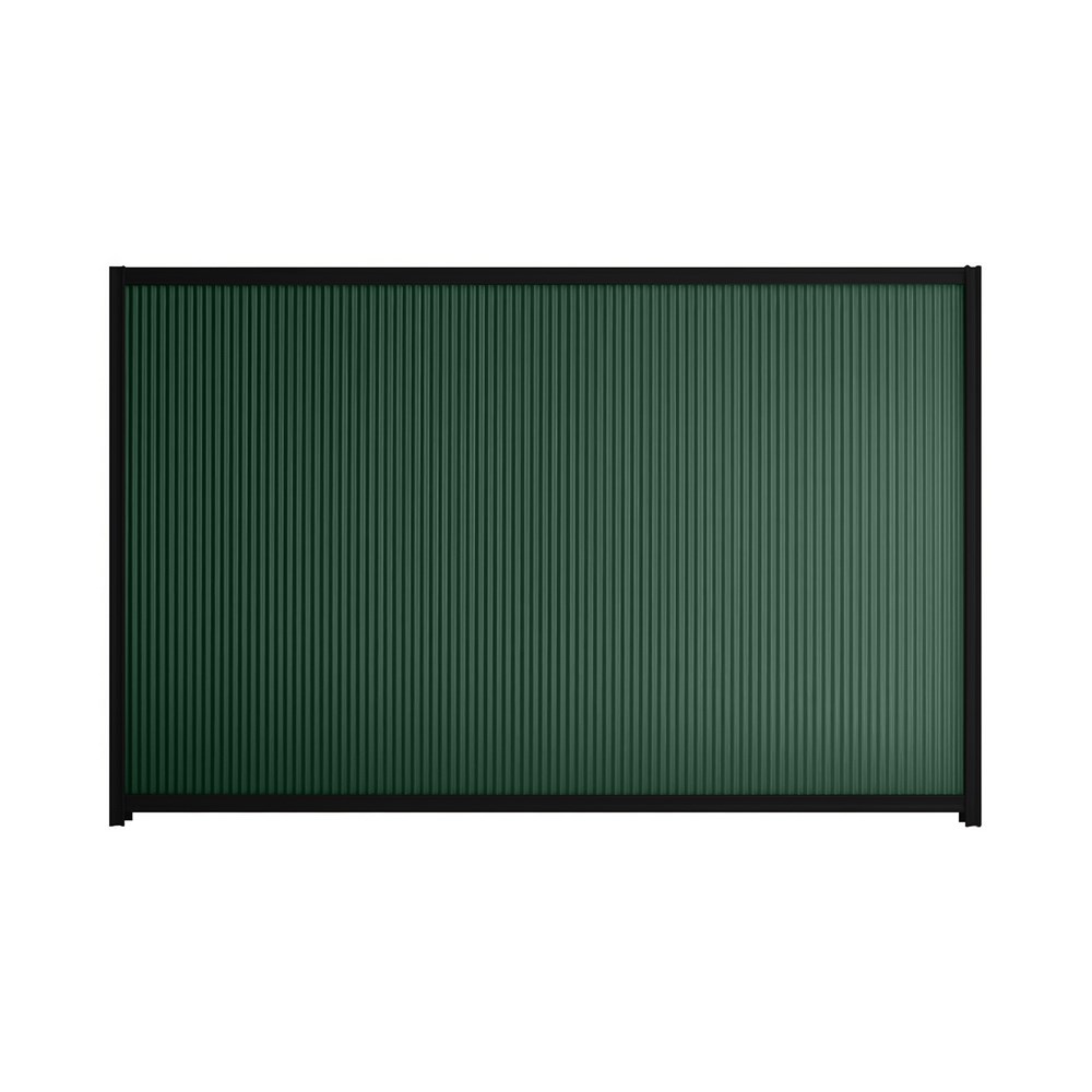 Good Neighbour® CGI Mini 1500mm High Fence Panel  Sheet: Caulfield Green, Post/Track: Ebony