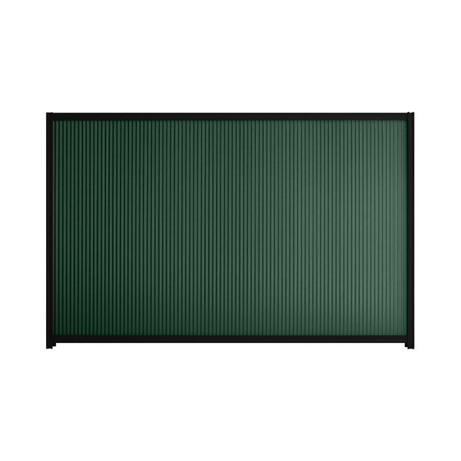 Good Neighbour® CGI Mini 1500mm High Fence Panel  Sheet: Caulfield Green, Post/Track: Ebony