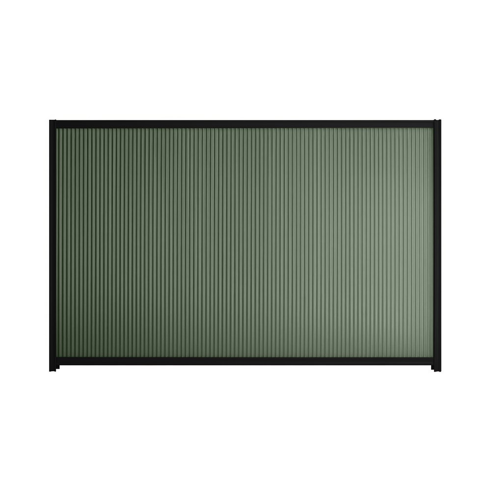 Good Neighbour® CGI Mini 1500mm High Fence Panel Sheet: Rivergum Post/Track: Ebony
