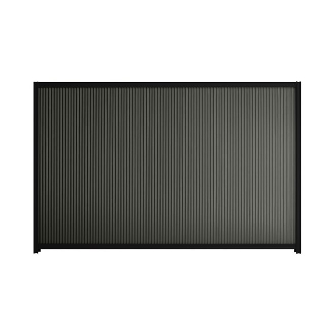 Good Neighbour® CGI Mini 1500mm High Fence Panel Sheet: Slate Grey Post/Track: Ebony