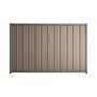 Good Neighbour Superdek 1200mm High Fence Panel Sheet: Biege, Post/Track: Mist Green