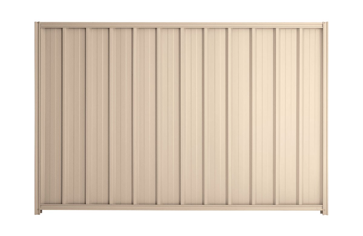 Good Neighbour Superdek 1200mm High Fence Panel Sheet: Merino, Post/Track: Merino