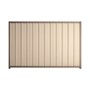Good Neighbour Superdek 1500mm High Fence Panel Sheet: Merino, Post/Track: Beige
