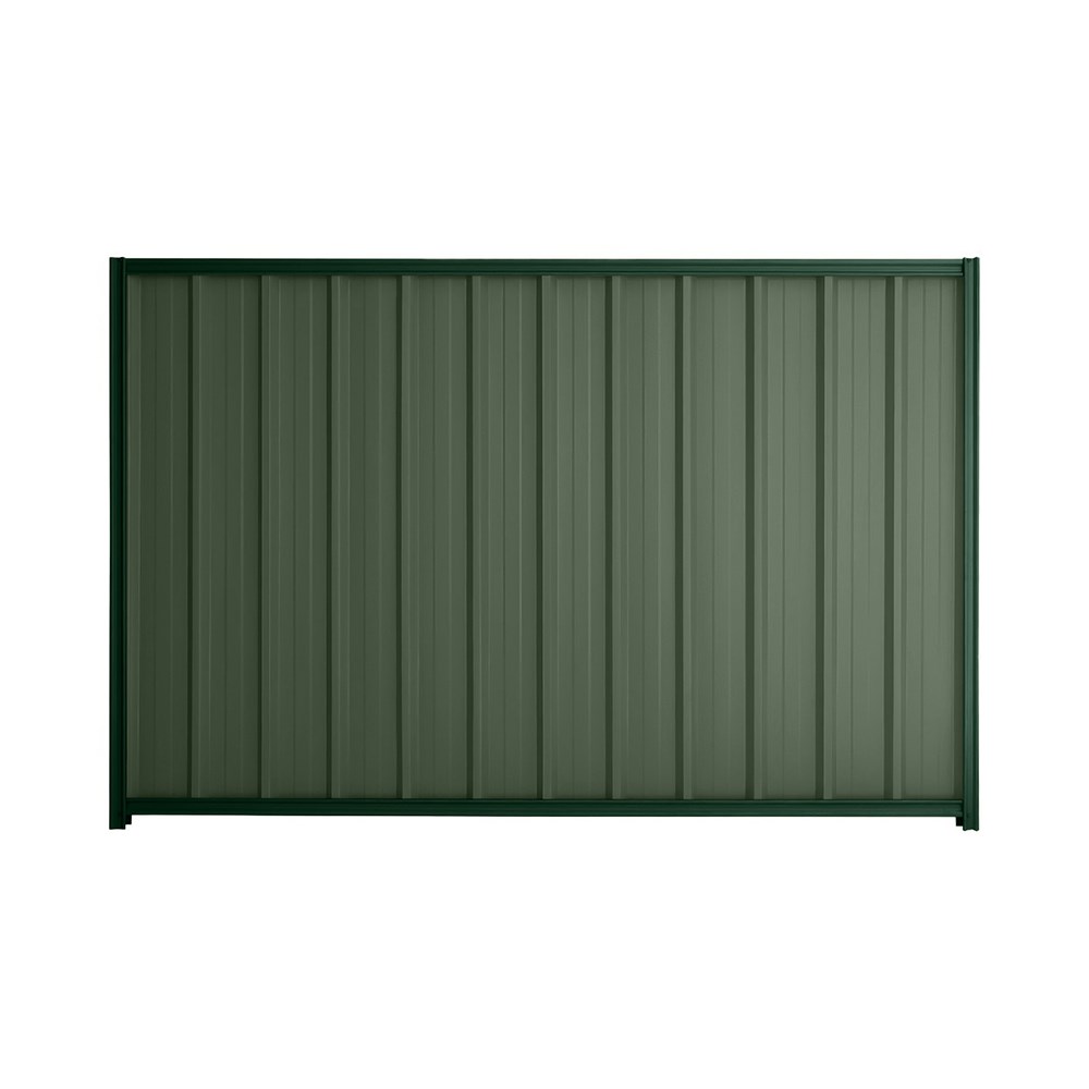 Good Neighbour® Superdek® 1500mm High Fence Panel Sheet: Rivergum Post/Track: Caulfield Green