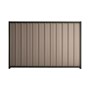 Good Neighbour Superdek 1800mm High Fence Panel Sheet: Beige, Post/Track: Gun Metal Grey