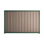 Good Neighbour Superdek 2100mm High Fence Panel Sheet: Beige, Post/Track: Caulfield Green