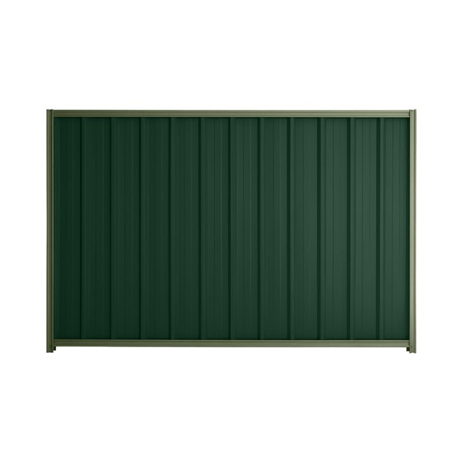 Good Neighbour® Superdek® 900mm High Fence Panel Sheet: Caulfield Green Post/Track: Mist Green