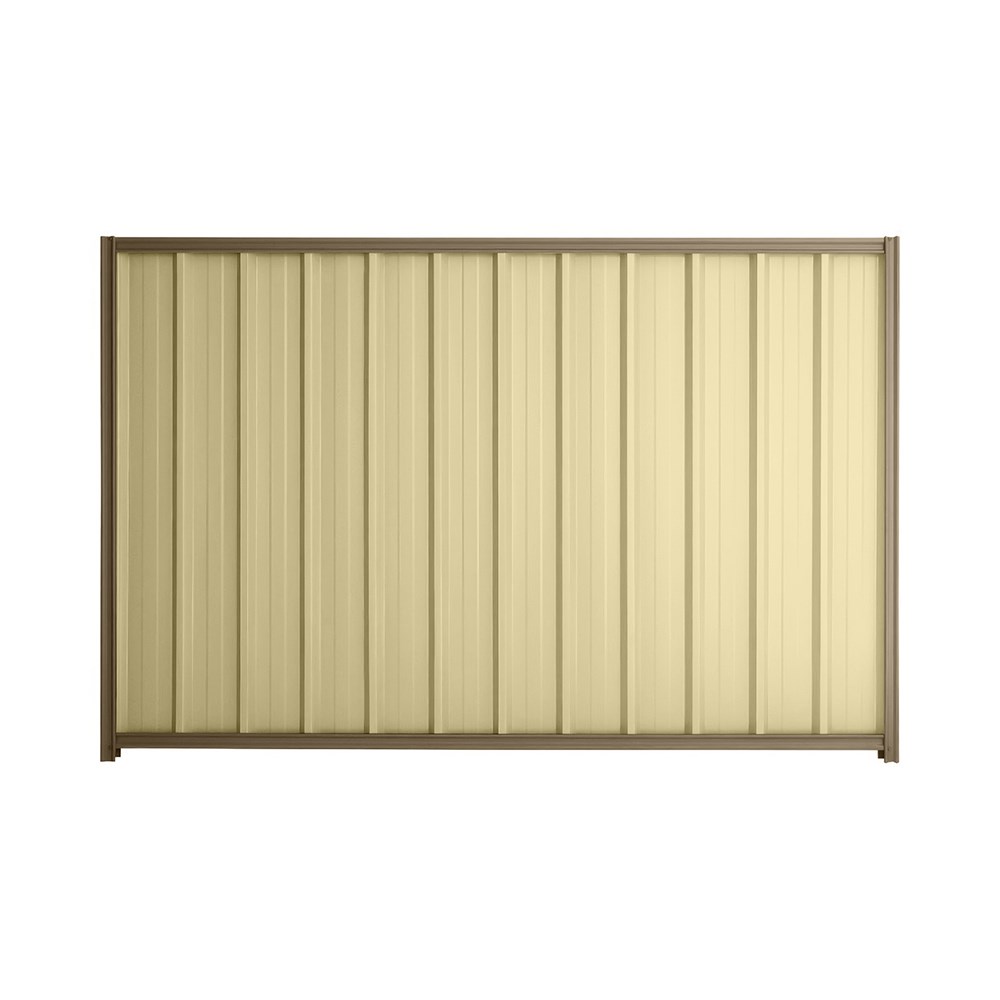 Good Neighbour® Superdek® 900mm High Fence Panel Sheet: Primrose Post/Track: Beige
