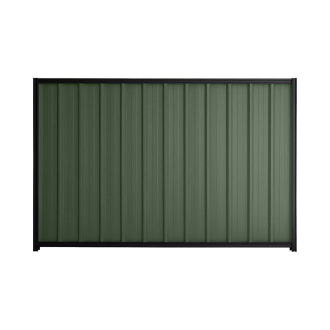 Good Neighbour® Superdek® 900mm High Fence Panel Sheet: Rivergum Post/Track: Gun Metal Grey
