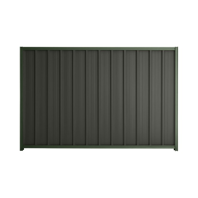 Good Neighbour® Superdek® 900mm High Fence Panel Sheet: Slate Grey Post/Track: Rivergum