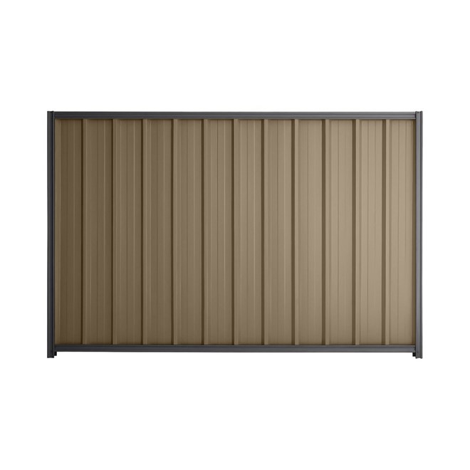 Good Neighbour® Superdek® 1200mm High Fence Panel Sheet: Beige Post/Track: Granite