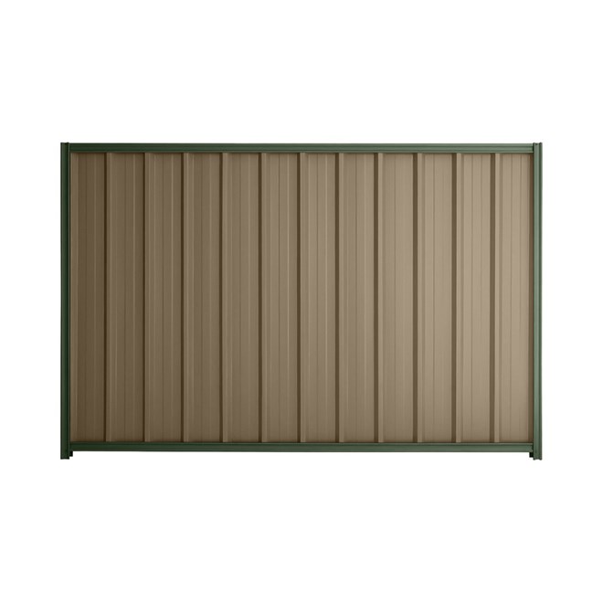 Good Neighbour® Superdek® 1200mm High Fence Panel Sheet: Beige Post/Track: Rivergum