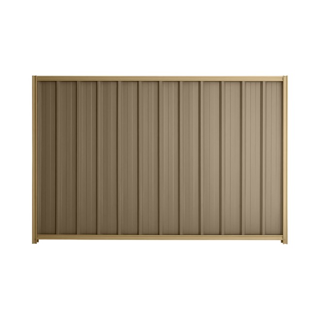 Good Neighbour® Superdek® 1200mm High Fence Panel Sheet: Beige Post/Track: Wheat