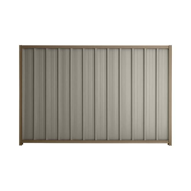 Good Neighbour® Superdek® 1200mm High Fence Panel Sheet: Birch Post/Track: Beige
