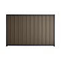 Good Neighbour® Superdek® 1200mm High Fence Panel Sheet: Banyan Brown Post/Track: Dark Stone