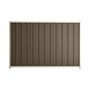 Good Neighbour® Superdek® 1200mm High Fence Panel Sheet: Banyan Brown Post/Track: Off White