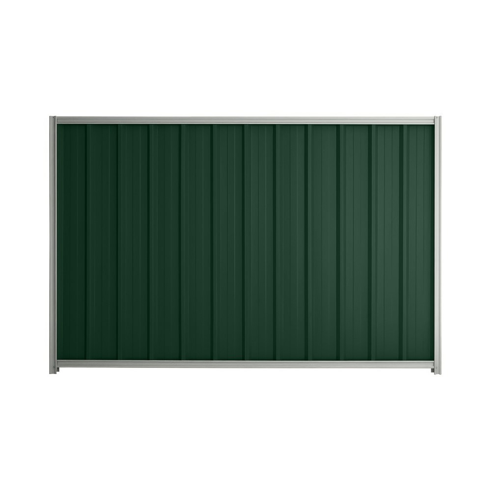 Good Neighbour® Superdek® 1200mm High Fence Panel Sheet: Caulfield Green Post/Track: Gull Grey