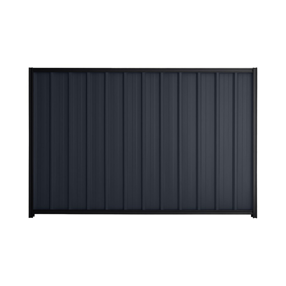 Good Neighbour® Superdek® 1200mm High Fence Panel Sheet: Dark Stone Post/Track: Gun Metal Grey
