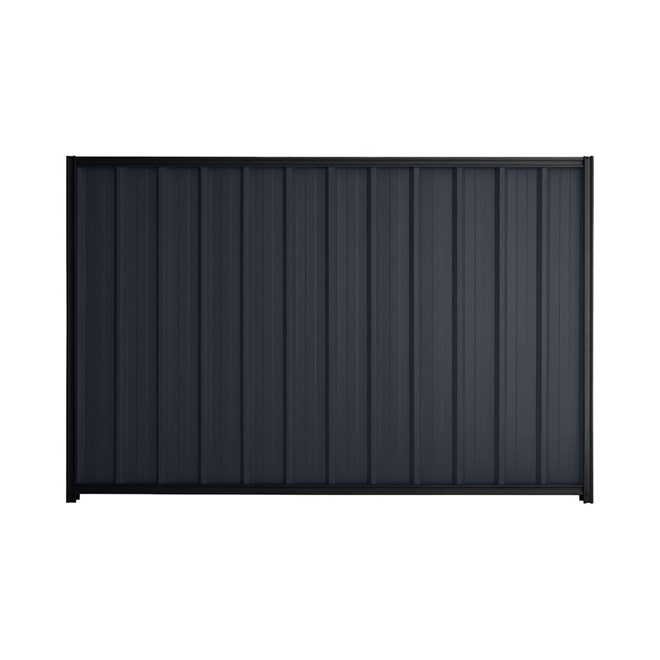 Good Neighbour® Superdek® 1200mm High Fence Panel Sheet: Dark Stone Post/Track: Gun Metal Grey
