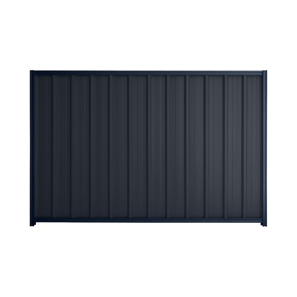 Good Neighbour® Superdek® 1200mm High Fence Panel Sheet: Dark Stone Post/Track: Mountain Blue