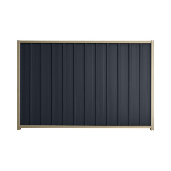 Good Neighbour® Superdek® 1200mm High Fence Panel Sheet: Dark Stone Post/Track: Merino
