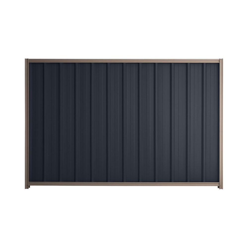 Good Neighbour® Superdek® 1200mm High Fence Panel Sheet: Dark Stone Post/Track: Marsh